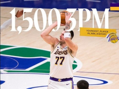 东契奇创历史最年轻纪录：解锁1500记三分里程碑 超越塔图姆