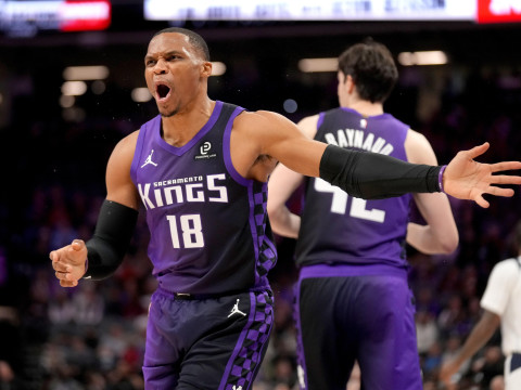 威少NBA常规赛生涯总得分正式突破27000分，NBA历史第14位！