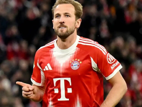 凯恩点射破门打进本赛季第39球，成为本赛季目前五大联赛的射手王