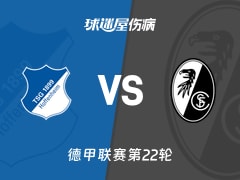 【德甲联赛第22轮】霍芬海姆vs弗赖堡伤病名单最新(2026年02月14日)