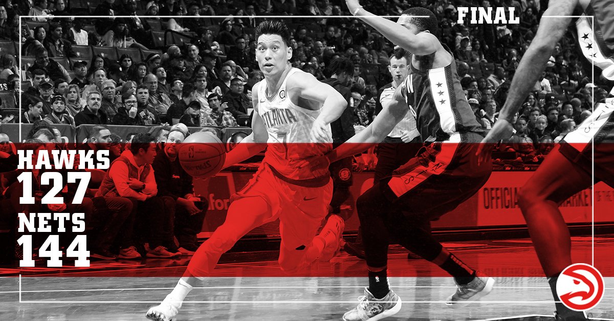 球迷屋网 北京时间12月17日，2018-2019赛季NBA常规赛将精彩持续进行中，老鹰客场127-144不敌篮网，遭遇三连败。