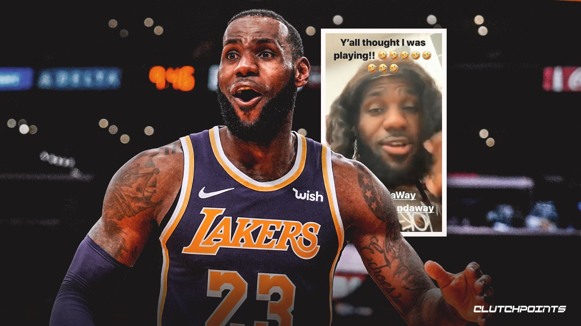 视频:勒布朗·詹姆斯展示了他长发的样子