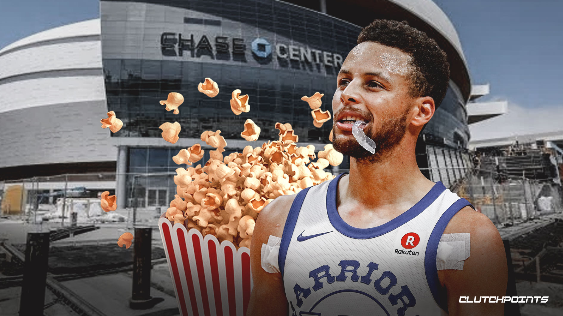 大通中心特色壁画描绘勇士明星斯蒂芬柯里爆米花成瘾