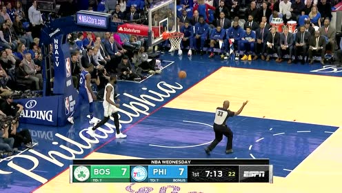 【NBA集錦】說時遲那時快 布朗機智搶斷飛身上籃打成2+1