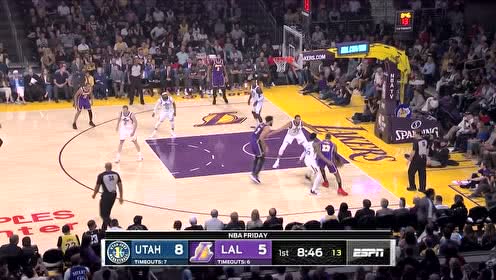 【NBA集錦】不怕封蓋！詹姆斯無(wú)視戈貝爾后仰跳投