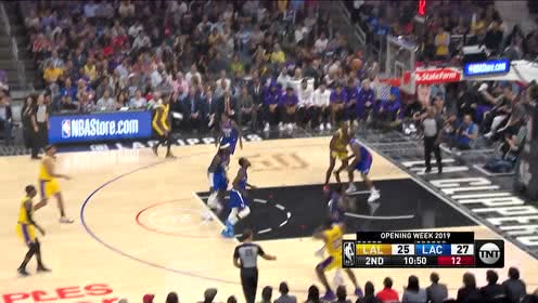 【NBA集锦】詹姆斯试探步直接干拔三分命中 他的活越来越细了