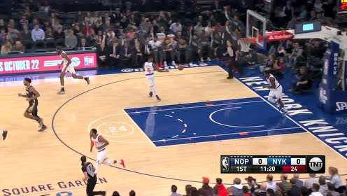 【NBA集锦】先来一记见面礼 霍勒迪外线三分抬手就有
