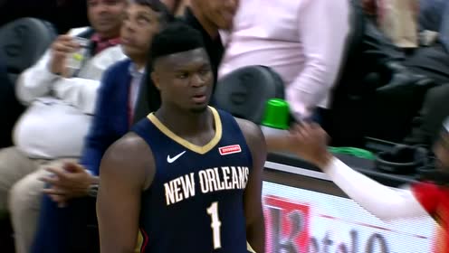 【NBA集锦】这也太残暴了!状元锡安再度上演单臂砸扣