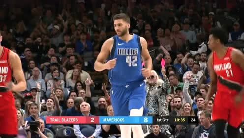 【NBA集錦】克勒貝爾飚中底角三分 胡德反擊三分高難度打進(jìn)