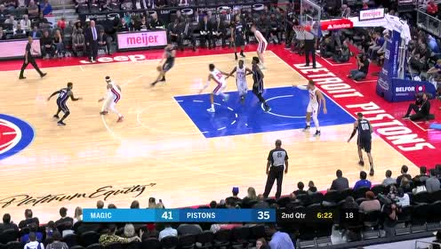 【NBA集锦】越打越像后卫 阿隆戈登接球跳投轻松命中