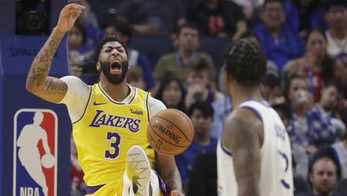 【NBA集锦】浓眉首节17分集锦 单节狂秀5暴扣肆虐禁区勇士无人可挡