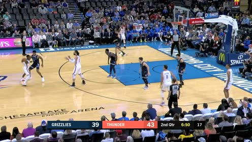 【NBA集锦】在内线是无敌的存在 亚当斯人群中暴起抢下前场篮板单手重扣