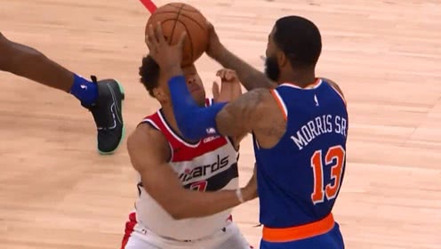 【NBA集锦】肘子直接往脸上抡！莫里斯挥肘砸球挑衅安德森险酿冲突被驱逐