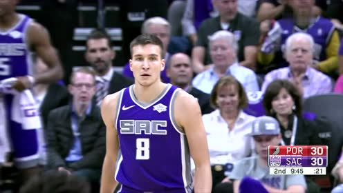 【NBA集錦】博格達(dá)諾維奇迎著防守 三分穿云箭說(shuō)有就有