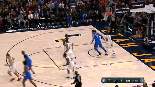 【NBA集錦】教科書般的小打大 保羅戲耍戈貝爾中投入筐