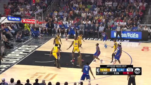【NBA集锦】最佳第六人开始秀了 路威花式运球耐心推进中投得手