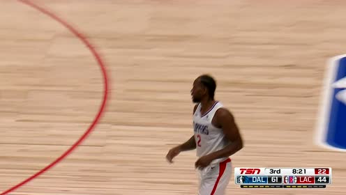 【NBA集锦】我明明是想造犯规 莱昂纳德随手一抛弹入球网
