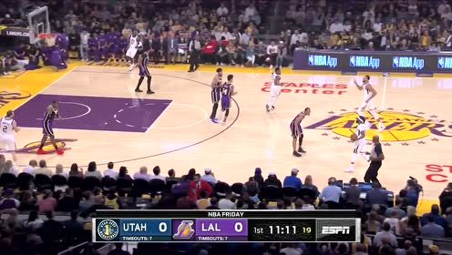 【NBA集錦】英格爾斯送妙傳 戈貝爾接球雙手隔扣麥基