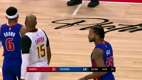 【NBA集锦】英雄惜英雄 罗斯被换上场与老卡特相互致意
