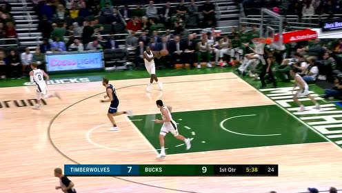 【NBA集锦】终于续上手感 唐斯外线狙击三分入网