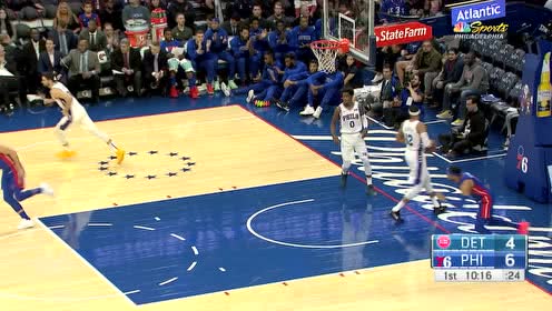 【NBA集锦】活塞的一大惊喜 布鲁斯布朗扛起大旗连续吃饼得分