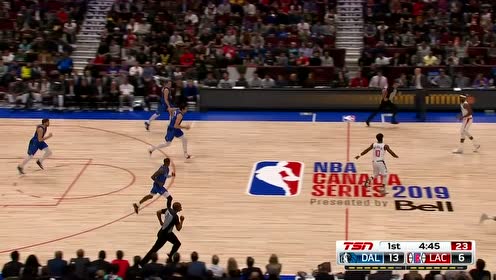 【NBA集锦】没有白练的技能 东契奇外线开火一箭穿心