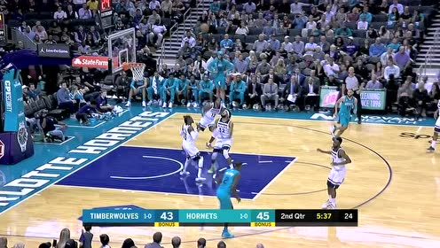 【NBA集錦】手感來(lái)的相當(dāng)及時(shí) 唐斯三分出手空心入網(wǎng)