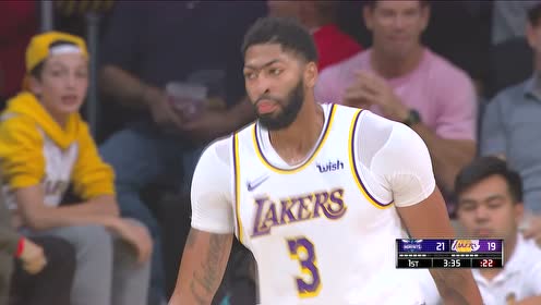 【NBA集錦】好戲不怕晚 濃眉命中加盟湖人后首記三分