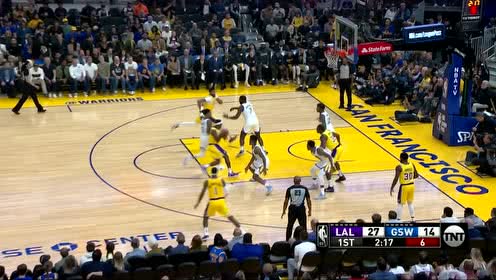 【NBA集锦】扣篮都能如此轻松 浓眉飞身补扣无人能管