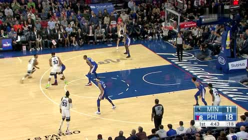【NBA集錦】手感柔和的可怕 唐斯三分線外接球穩(wěn)穩(wěn)飆中