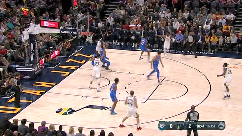 【NBA集錦】?jī)?nèi)線空蕩蕩 我來(lái)恣意游！戈貝爾補(bǔ)扣得手