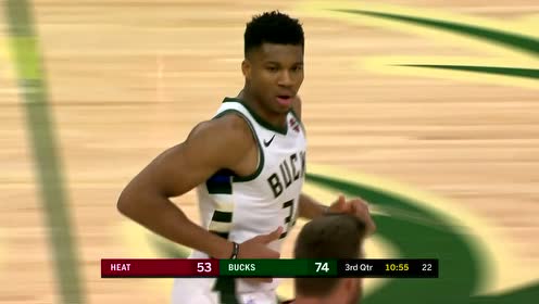 【NBA集錦】他一沖起來攔都不敢攔 字母哥奔襲全場穿透人墻直沖上籃