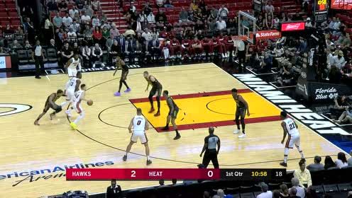 【NBA集锦】特雷杨首开得分 希罗立刻急停跳投两分回应