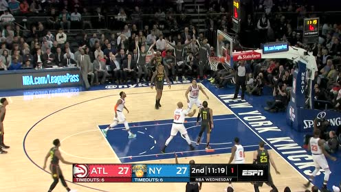 【NBA集锦】他的手活真的不错 科林斯摘板勾手补篮空心入网