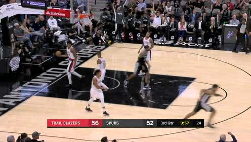 【NBA集錦】德羅贊利用突破打亂開拓者防守 萊爾斯分球福布斯命中三分