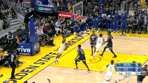 【NBA集錦】庫里助攻送妙傳 羅賓遜吃餅空接暴扣