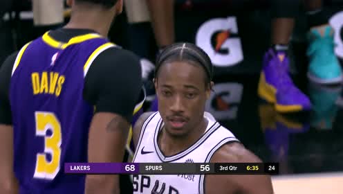 【NBA集錦】穆雷大帽扇飛詹姆斯 德羅贊強突打反擊倚著麥基打進2+1