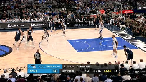 【NBA集錦】東契奇硬頂武切維奇 人群拔起1V3強行補籃2+1