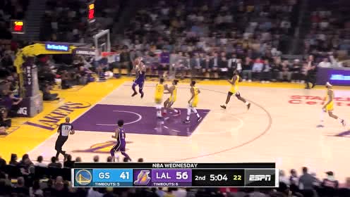 【NBA集锦】詹姆斯再秀神级长传 库兹马空接飞身上篮