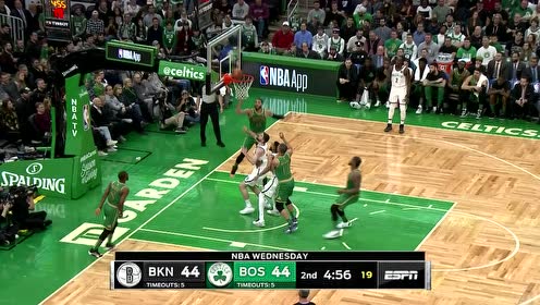 【NBA集锦】艾伦钉板大帽泰斯 篮网疯狂推进坦普尔上篮得分