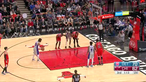 【NBA集锦】速度快到不行 罗斯深入敌营上篮打成2+1