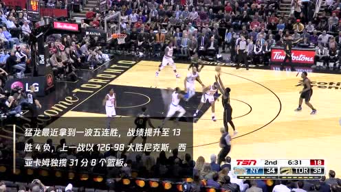 【NBA集錦】30日猛龍vs魔術 西亞卡姆率隊沖擊六連勝