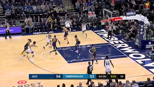 【NBA集锦】感觉爽爆了 唐斯如猛虎单臂劈扣虐筐