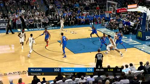 【NBA集錦】錯有錯著 奧卡福背傳雷迪克反籃命中驚呆眾人
