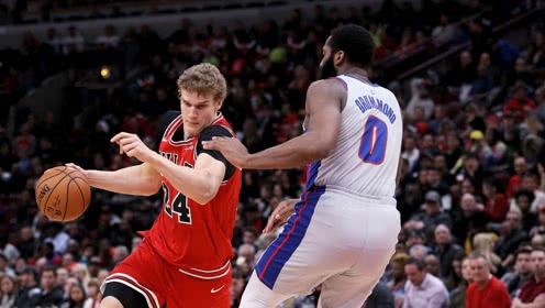 【NBA集锦】马尔卡宁vs活塞集锦 24分率队主场取胜秀惊艳3+1
