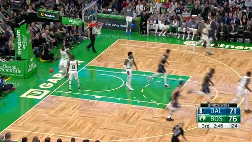 【NBA集錦】全憑個人能力 東契奇穿越人縫大步上籃命中