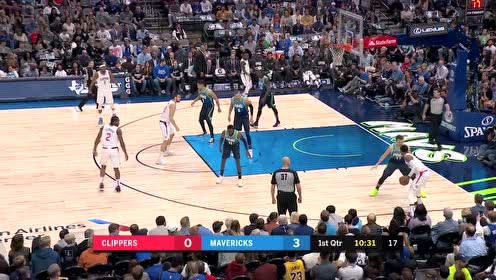 【NBA集錦】開場手就很熱 喬治底角三分迎射東契奇一箭穿心