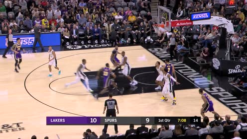 【NBA集錦】詹姆斯上籃不中戴維斯雙手補扣 隨后詹姆斯妙傳麥基上籃