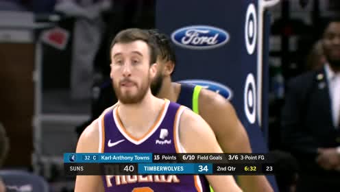 【NBA集锦】干拔出手白虹贯日 唐斯手感爆炸超远三分建功