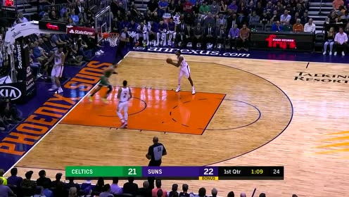 【NBA集锦】很熟悉的绿军球风 塔图姆抢断一条龙暴扣反超比分